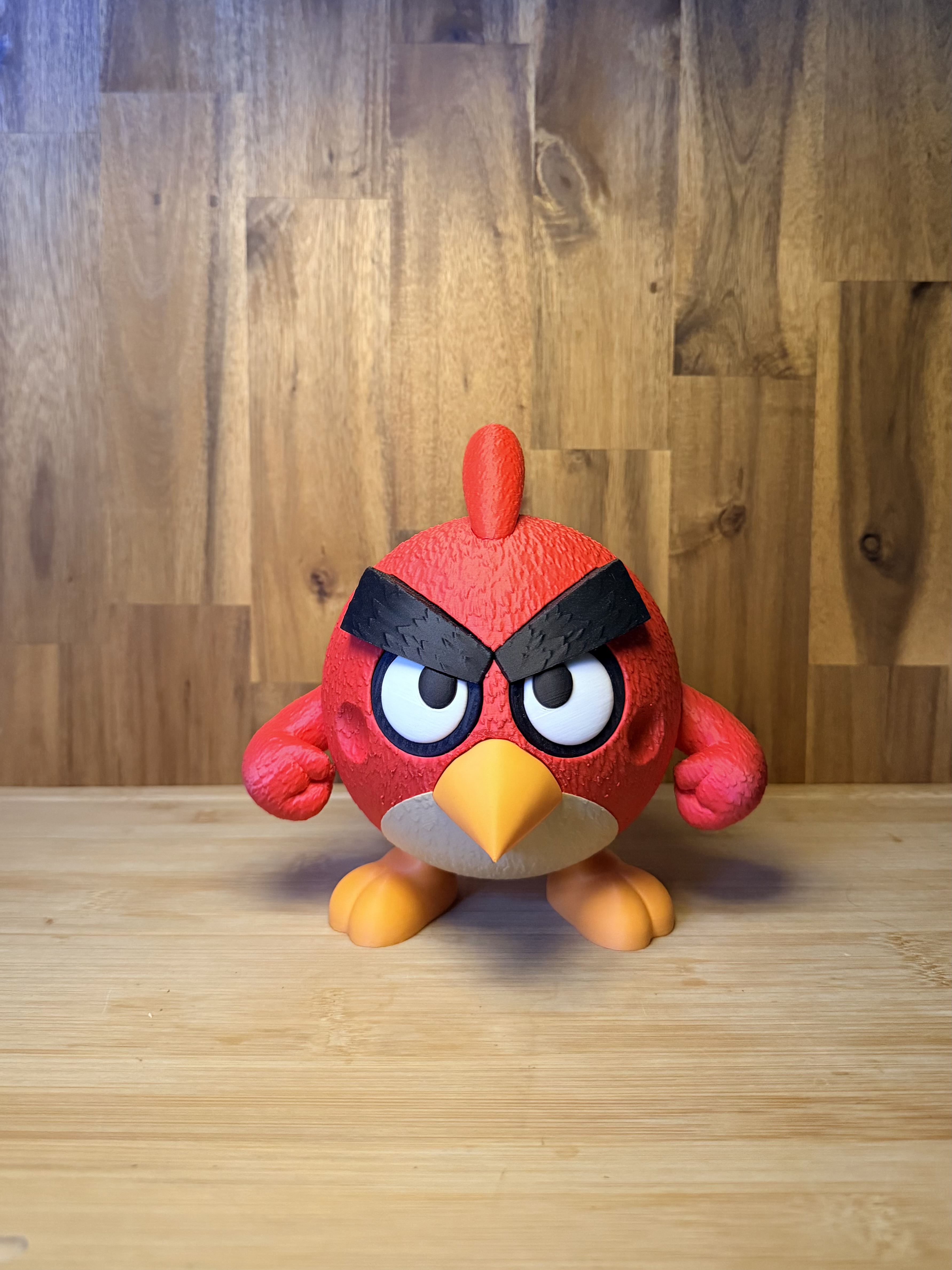 Angry Birds Red (Kırmızı) Dekoratif Figür - Özel Dokulu Tasarım (17cm)