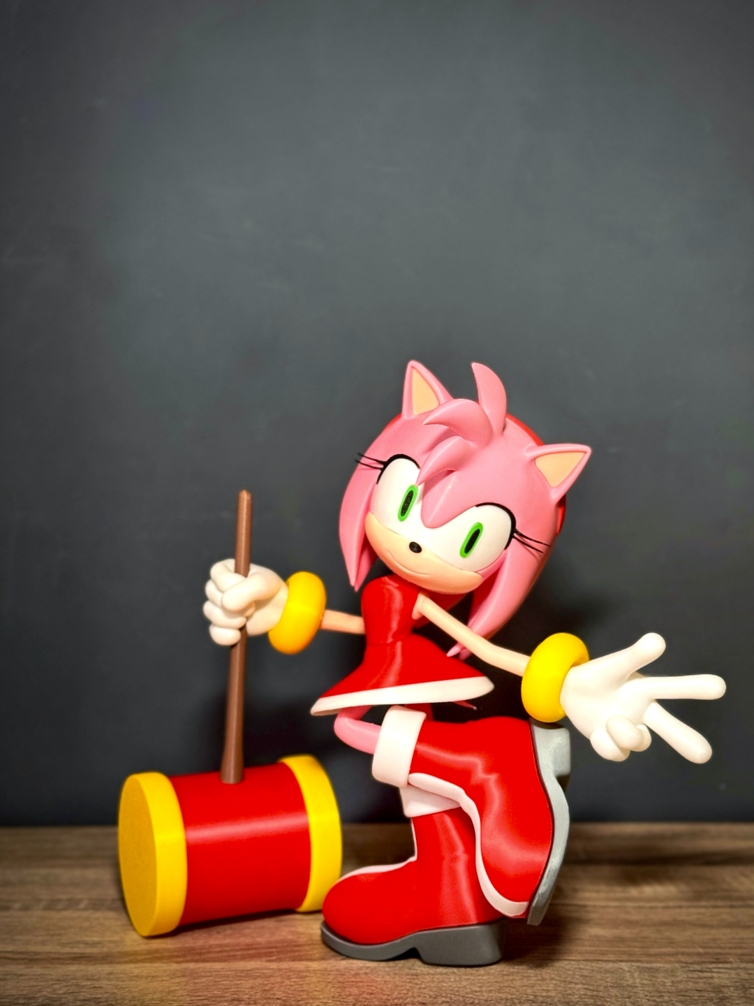 Sonic Serisi Amy Rose Büyük Boy Figür - 32 cm Premium Koleksiyon küçük görsel