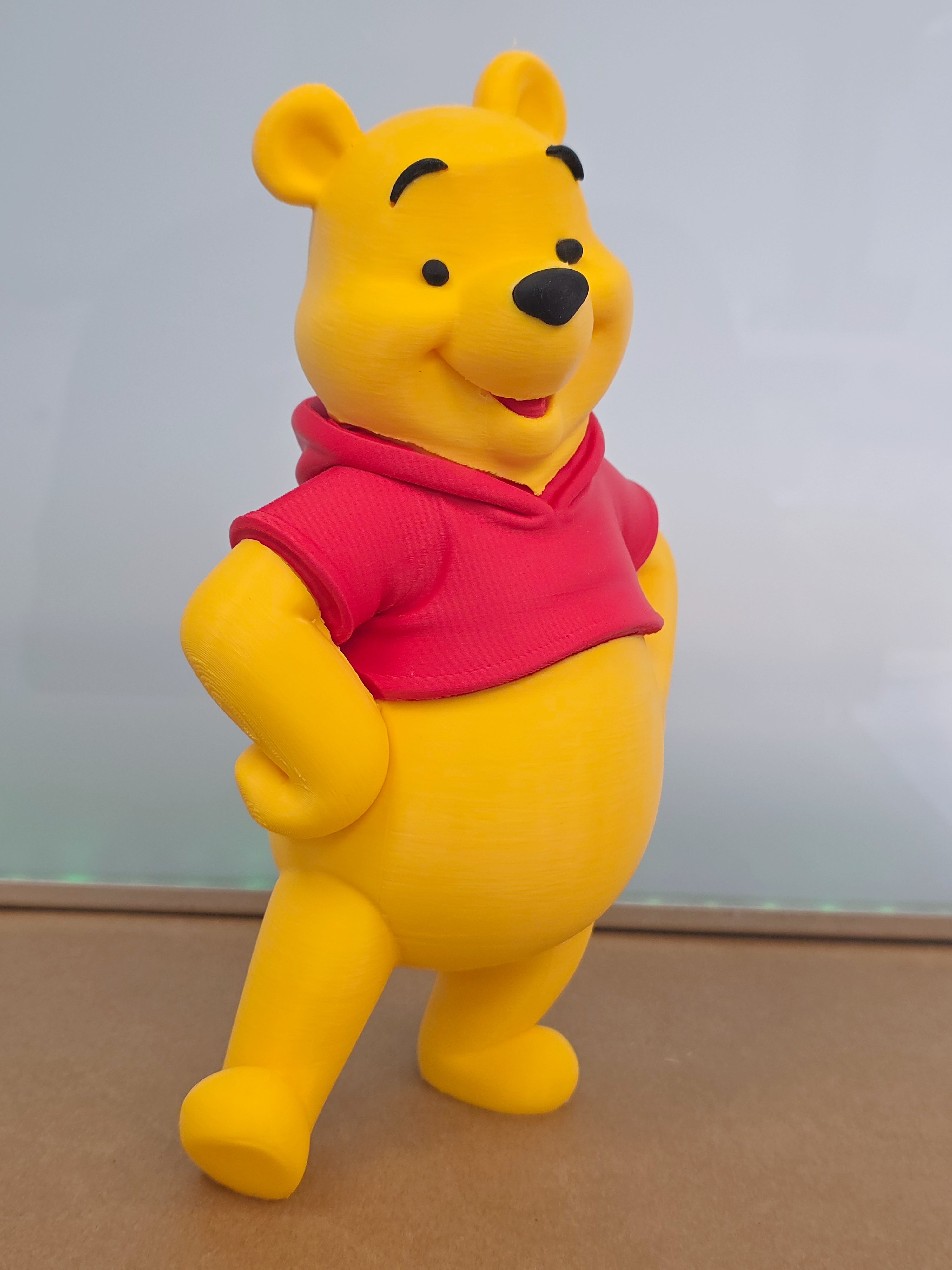Winnie the Pooh Dekoratif Figür - 23 cm Premium 3D Baskı küçük görsel