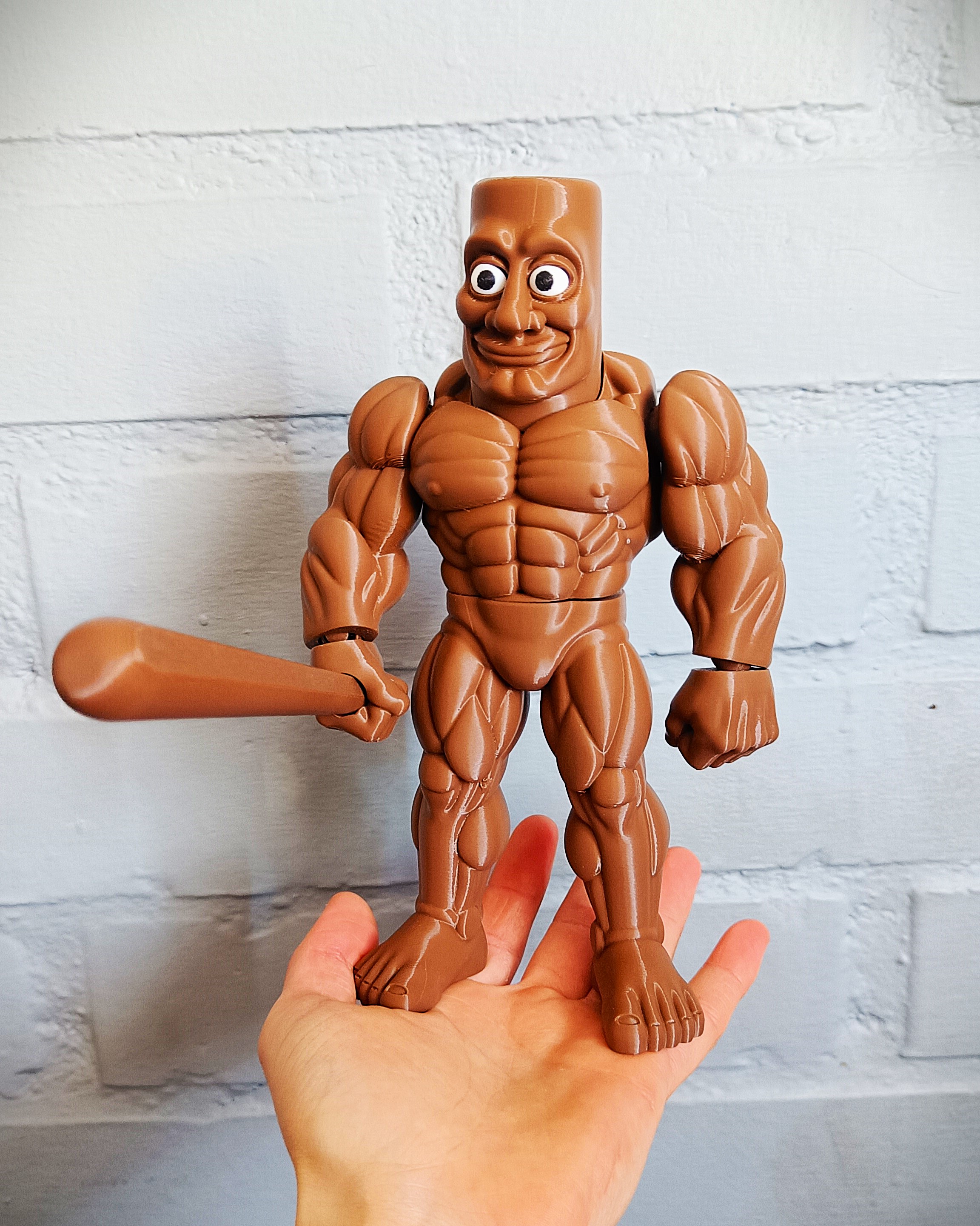 Süper Kaslı Karakter: 21 cm Özel Tasarım 3D Koleksiyon Figürü küçük görsel