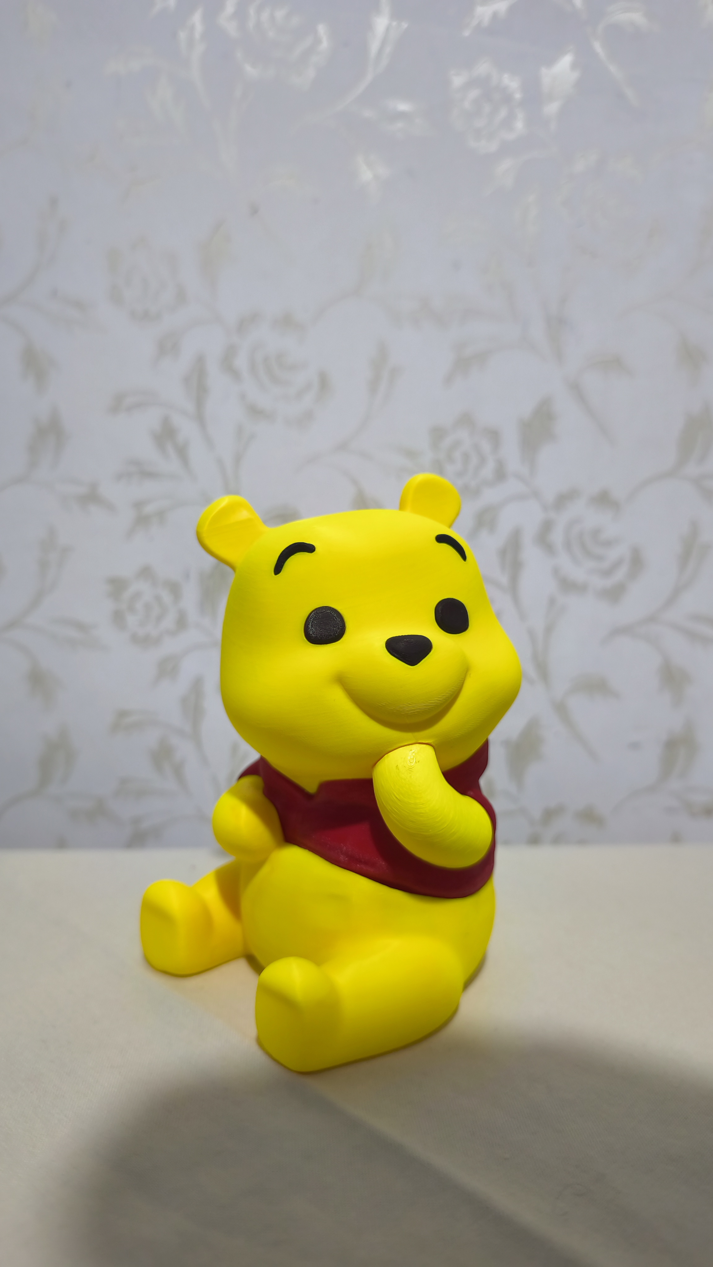 Sevimli Winnie the Pooh Oturan Figür - Özel Tasarım 3D Biblo küçük görsel