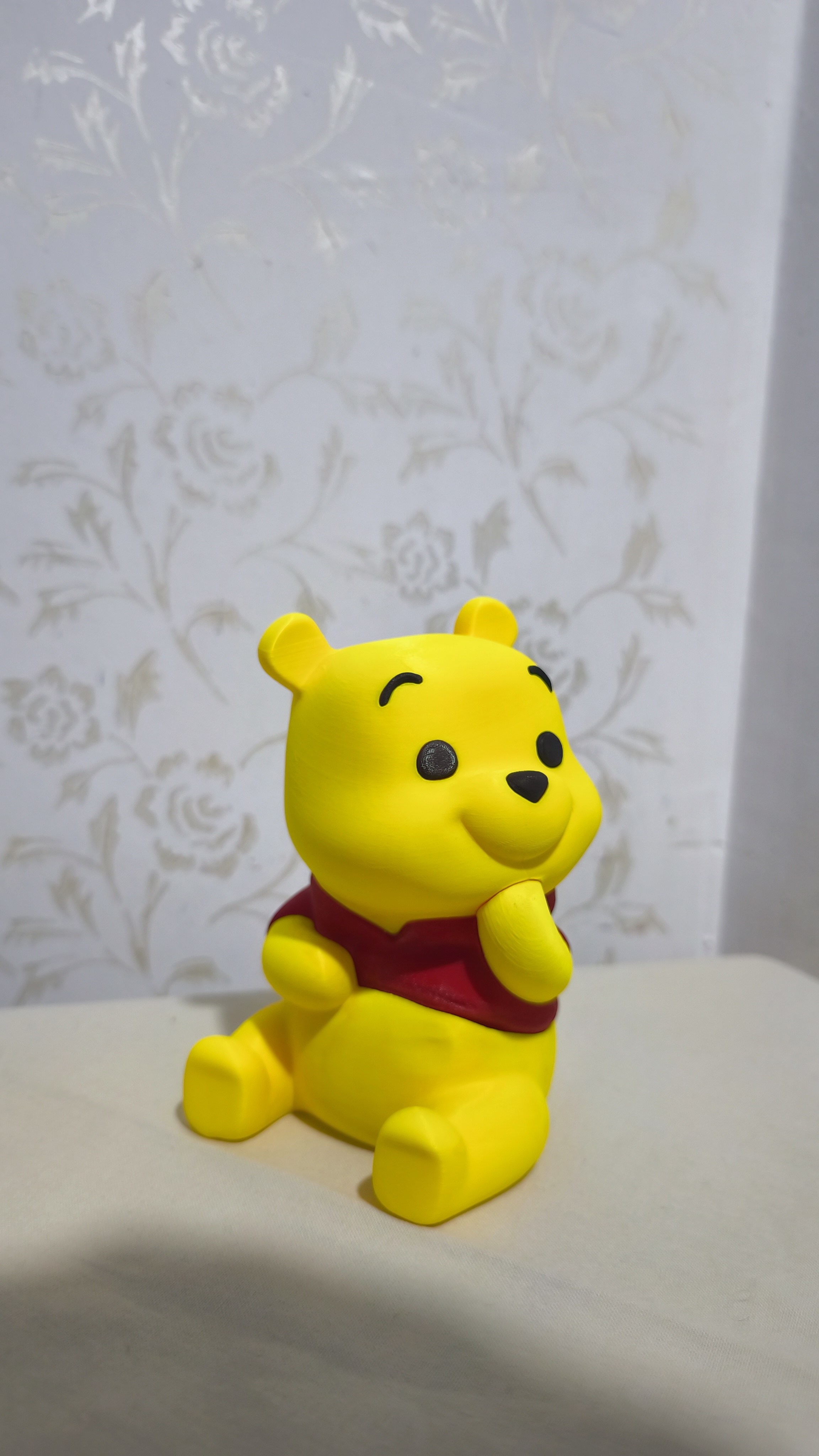 Sevimli Winnie the Pooh Oturan Figür - Özel Tasarım 3D Biblo küçük görsel