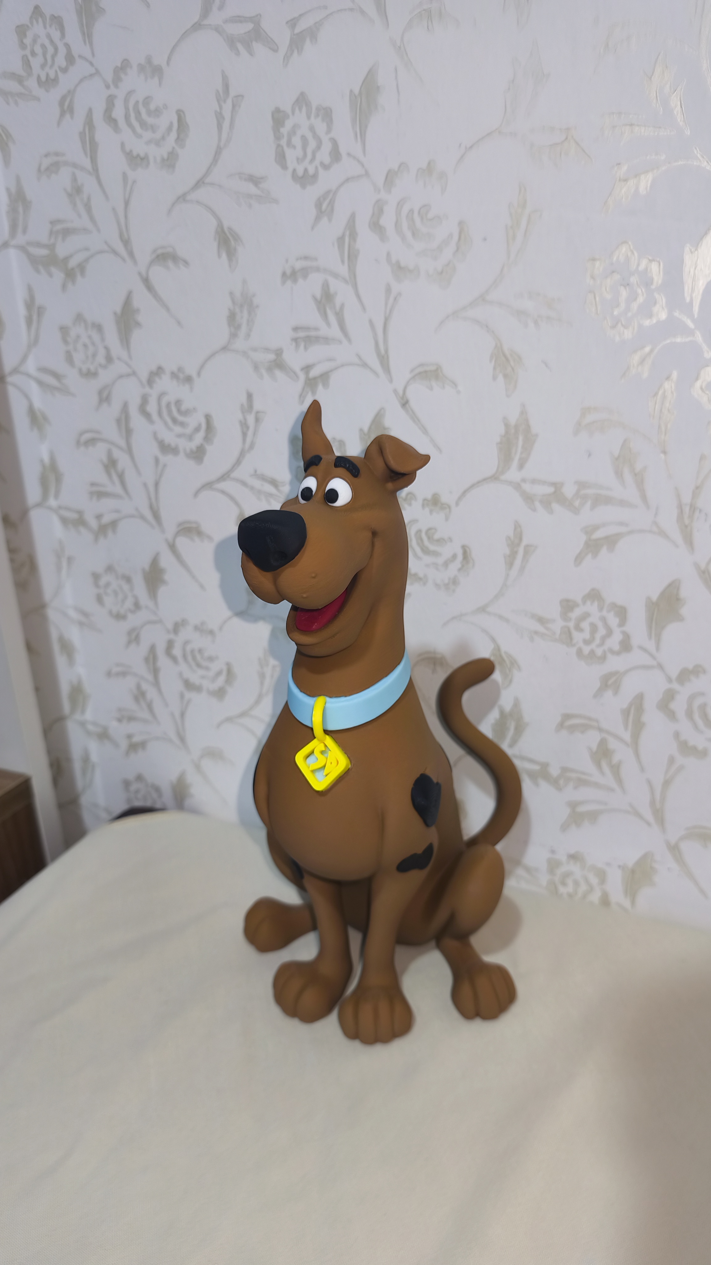 Scooby-Doo 3D Baskı Koleksiyon Figürü - 30 cm - Premium Detaylı Dekoratif Obje küçük görsel