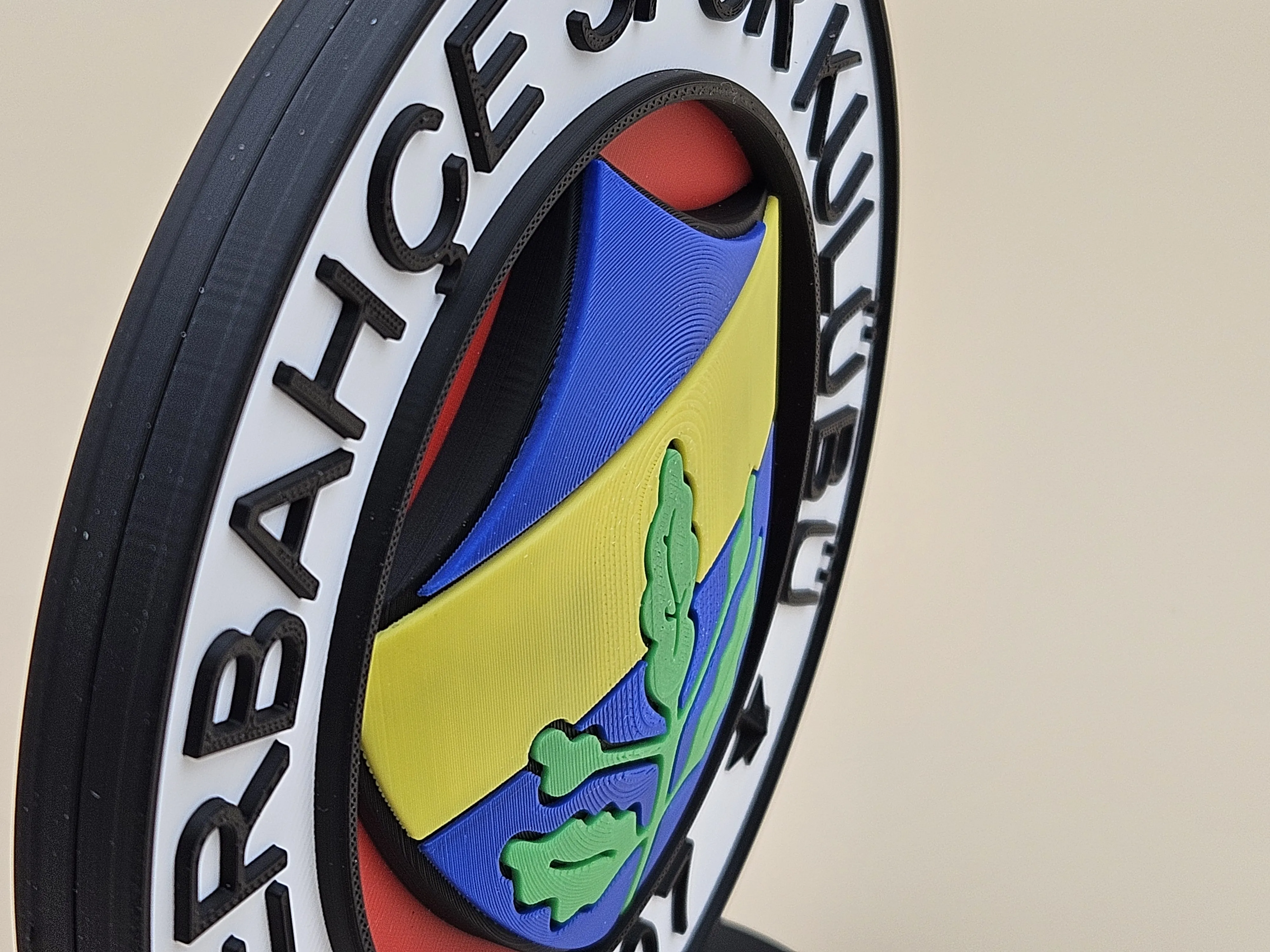 Sentez3D Özel: Stantlı Fenerbahçe Arması Dekoratif Masaüstü Aksesuarı küçük görsel