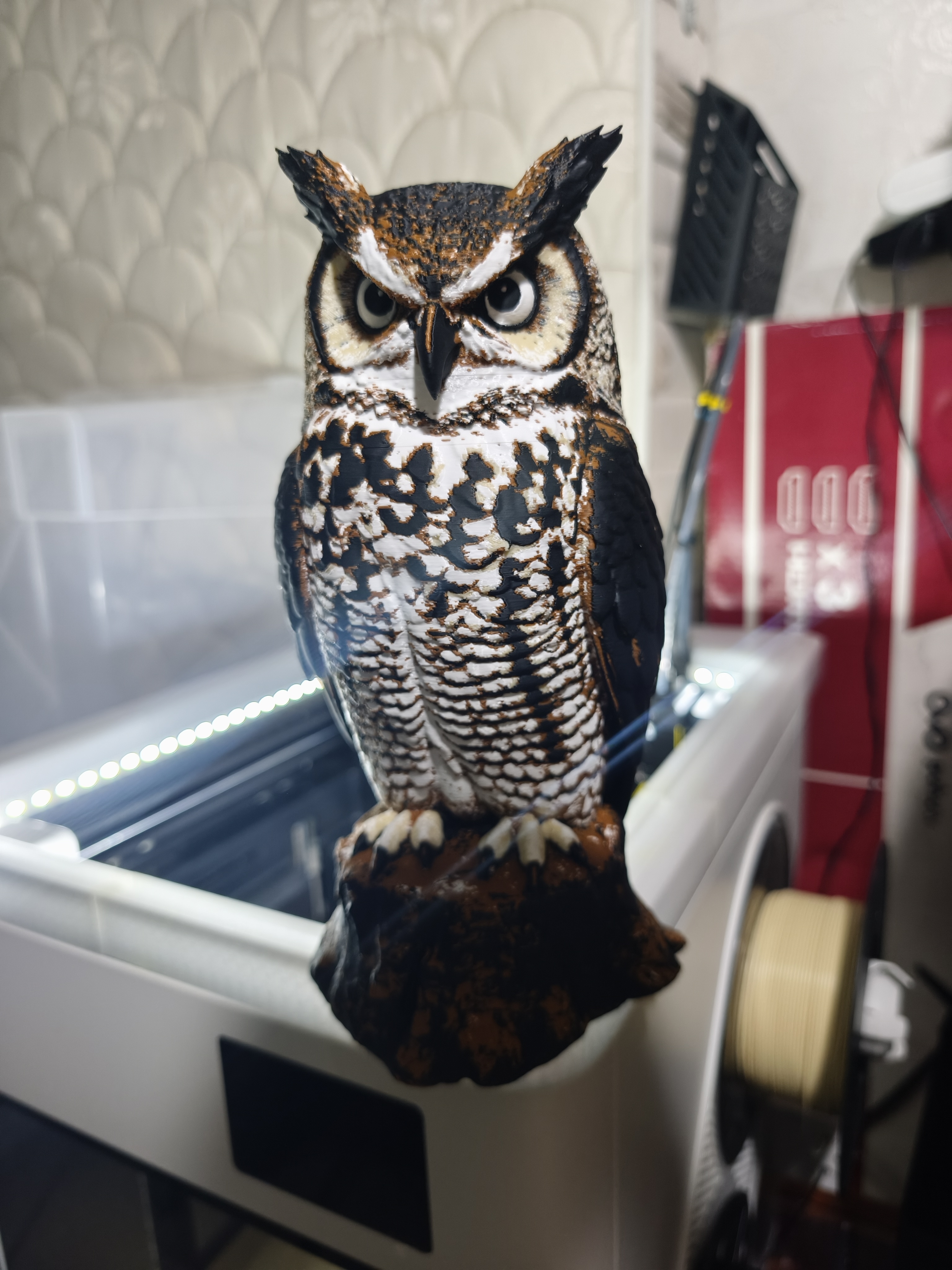 Gece Nöbetçisi Asil Baykuş Koleksiyon Figürü (25 CM) küçük görsel